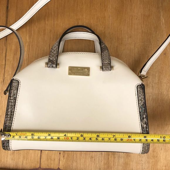 Kate Space Ivory/Snake Small Crossbody Bag - Picture 7 of 8